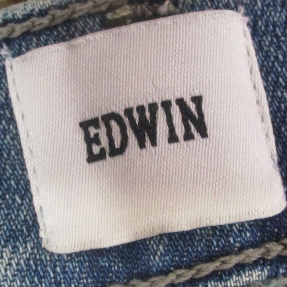 Edwin Jeans Women's 29 Light Wash Bree Straight Leg High Rise Stretch Denim - Picture 6 of 8